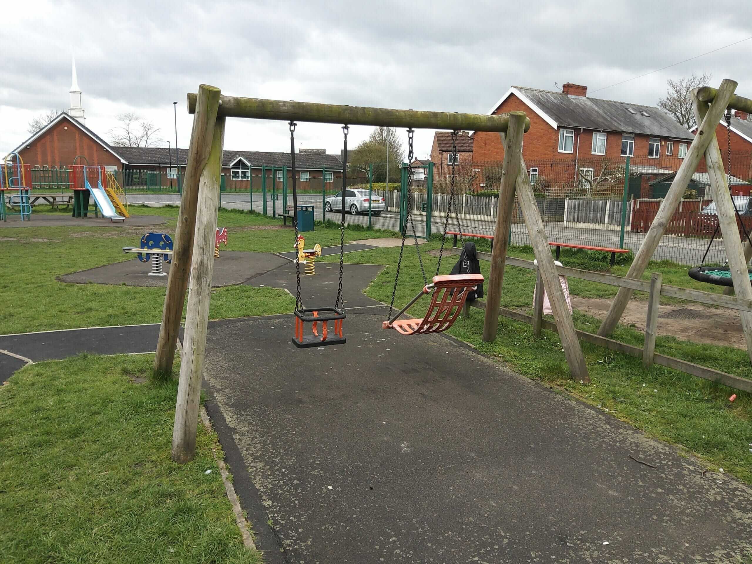 Swings at Flaxley Road