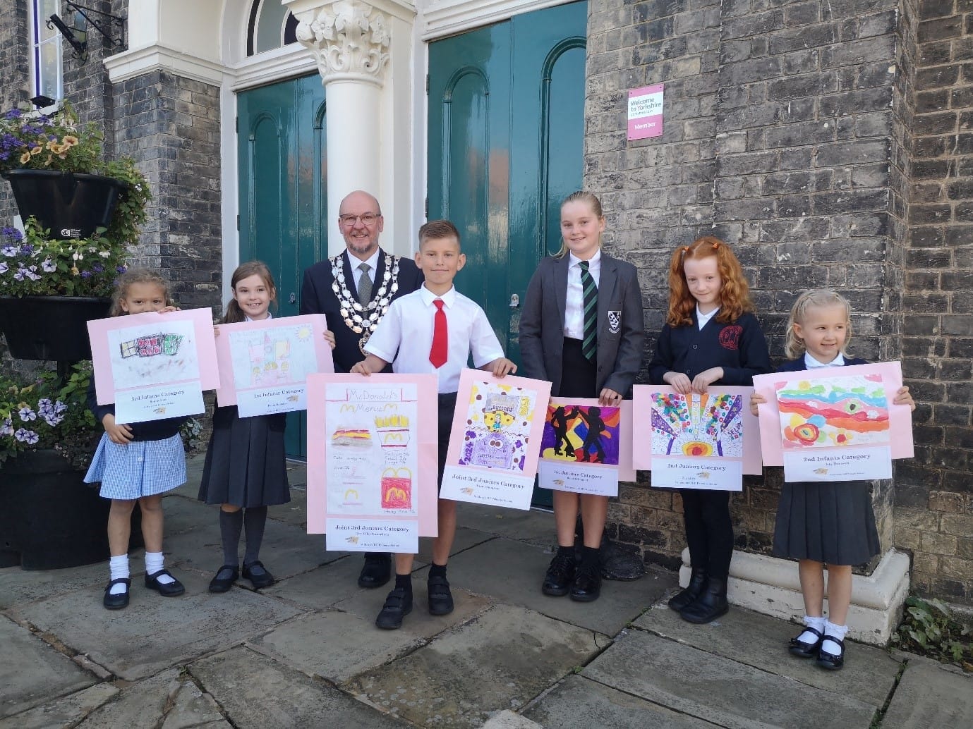 Winners of the school painting competition 1