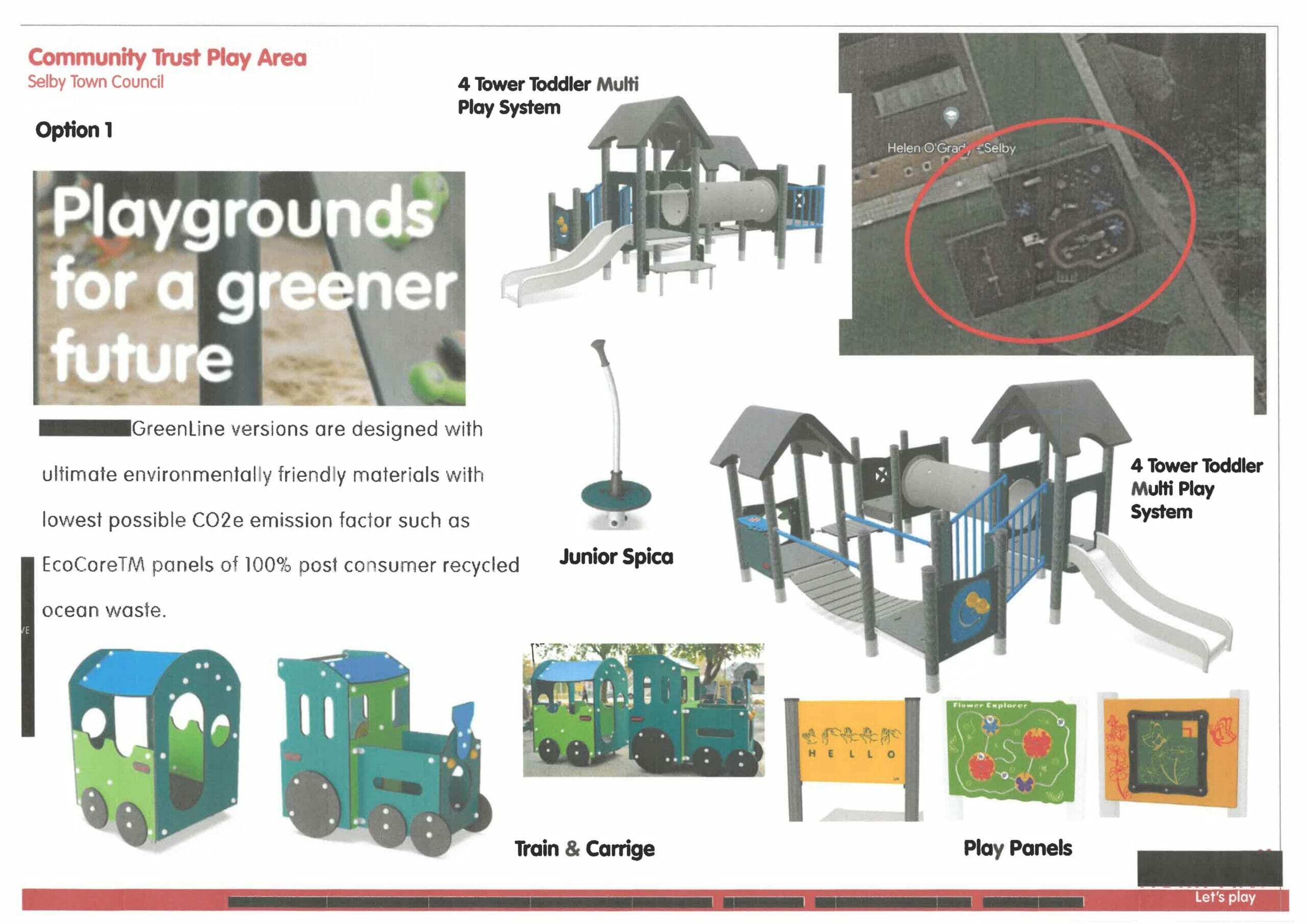 Photo showing play equipment