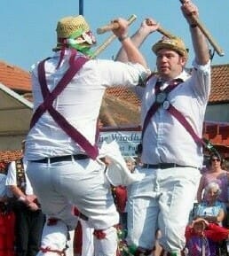 This is a photo showing Morris Dancers