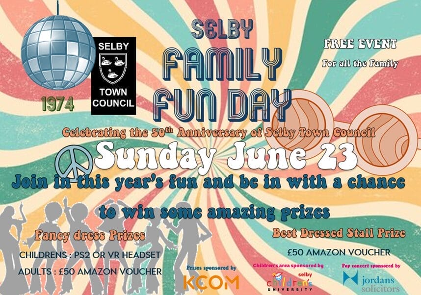 Selby Family Fun Day - Sunday 23 June 2024 - Selby Town Council