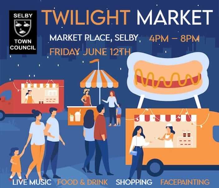Poster advertising the twilight market
